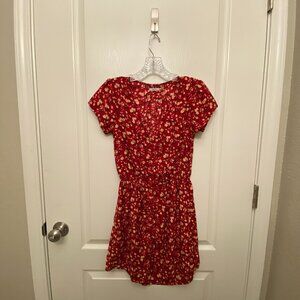 Kimchi Blue Red Flowered Dress